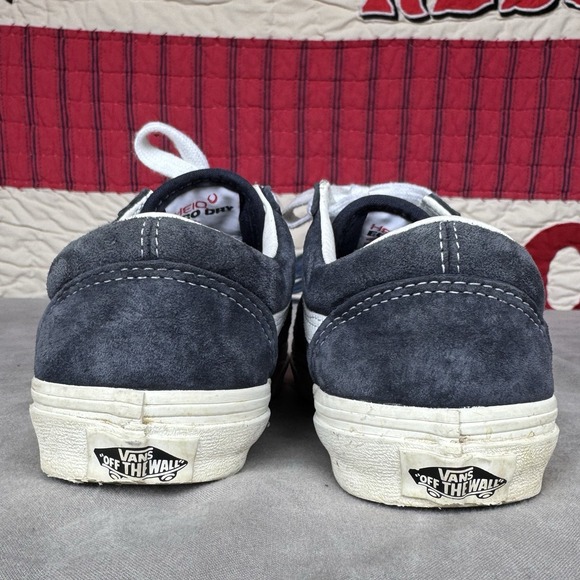 Size M3.5/W5 - Vans Off The Wall Old Skool Sneakers Skate Shoes Suede‎ Black - Picture 3 of 8
